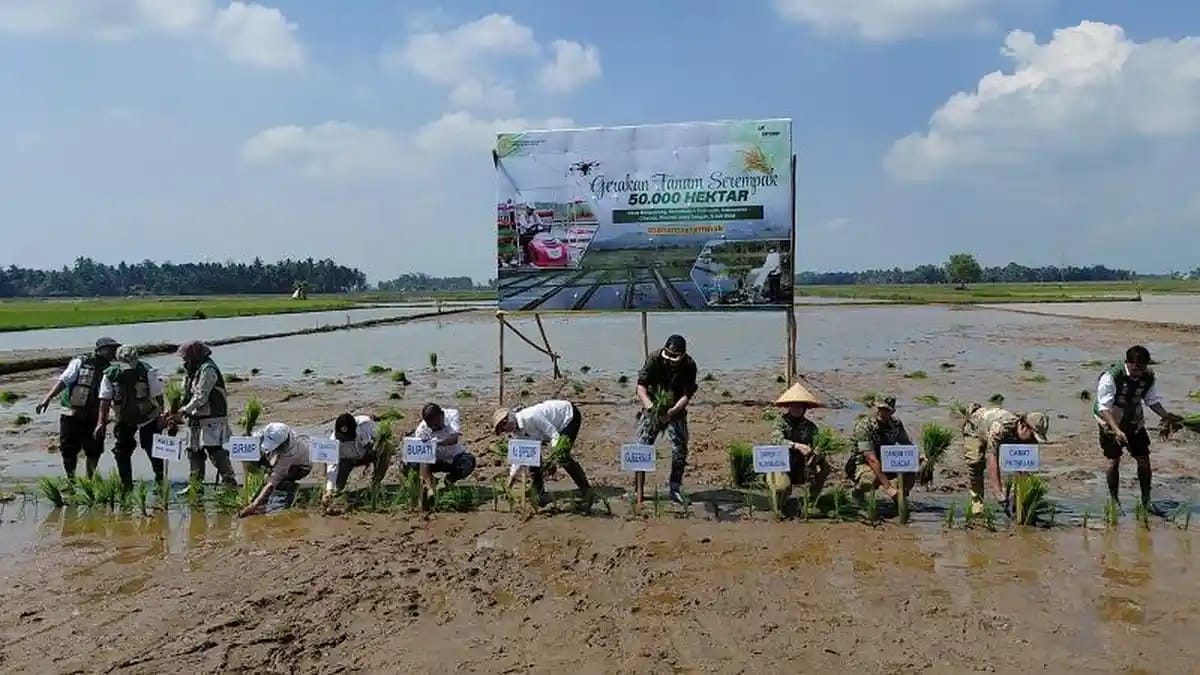 Cilacap Jadi Pusat Gerakan Tanam Serempak Nasional