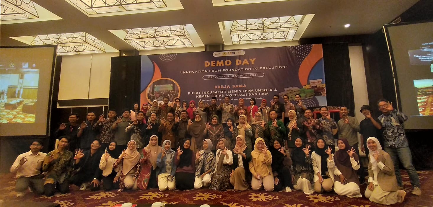 PIB LPPM Unsoed Dampingi Peningkatan Kapasitas Startup dalam Demo Day 