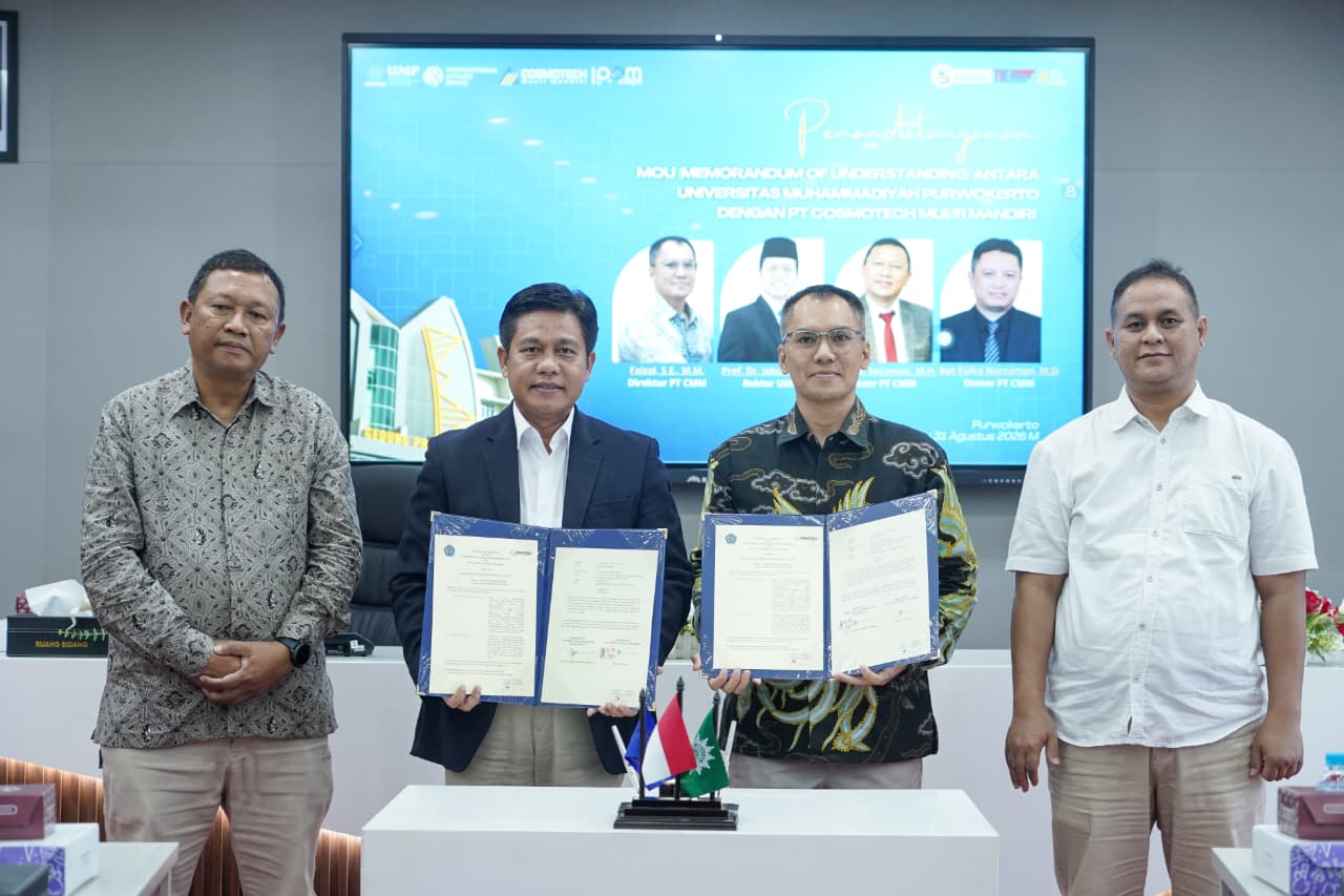 UMP dan PT Cosmotech Multi Mandiri Jalin MoU untuk Perkuat Hilirisasi Riset