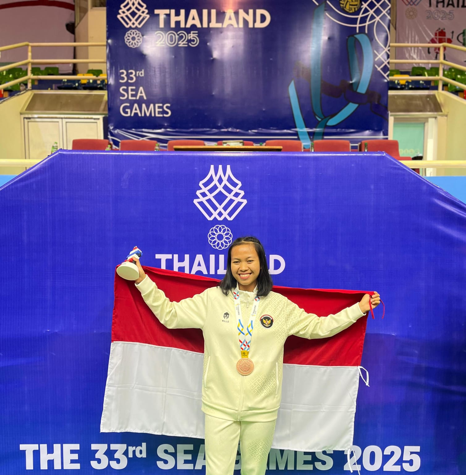 Bripda Frisca, Atlet Takraw Asal Sumpiuh Sabet Perunggu di SEA Games 2025 Thailand