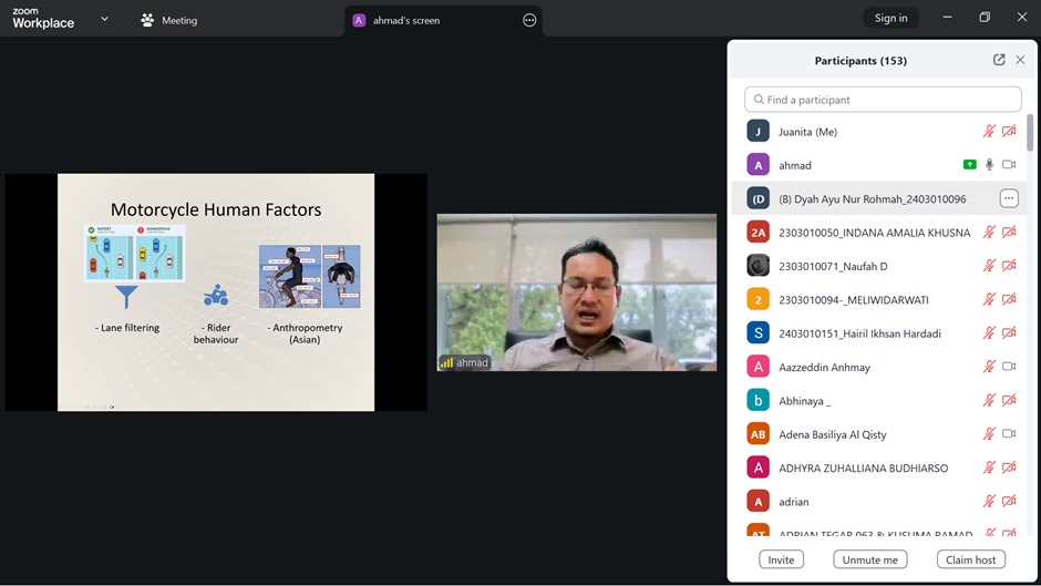 Fakultas Teknik dan Sains UMP Gelar Guest Lecture Internasional Bersama UiTM Malaysia Bahas Integrasi Ergonomi