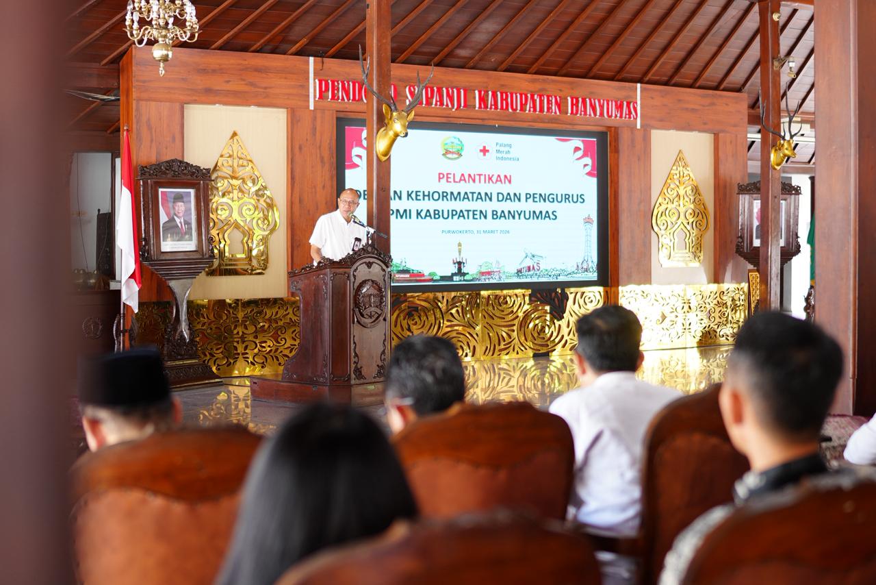 Pengurus PMI Banyumas Dilantik, Tekankan Pengabdian Kemanusiaan