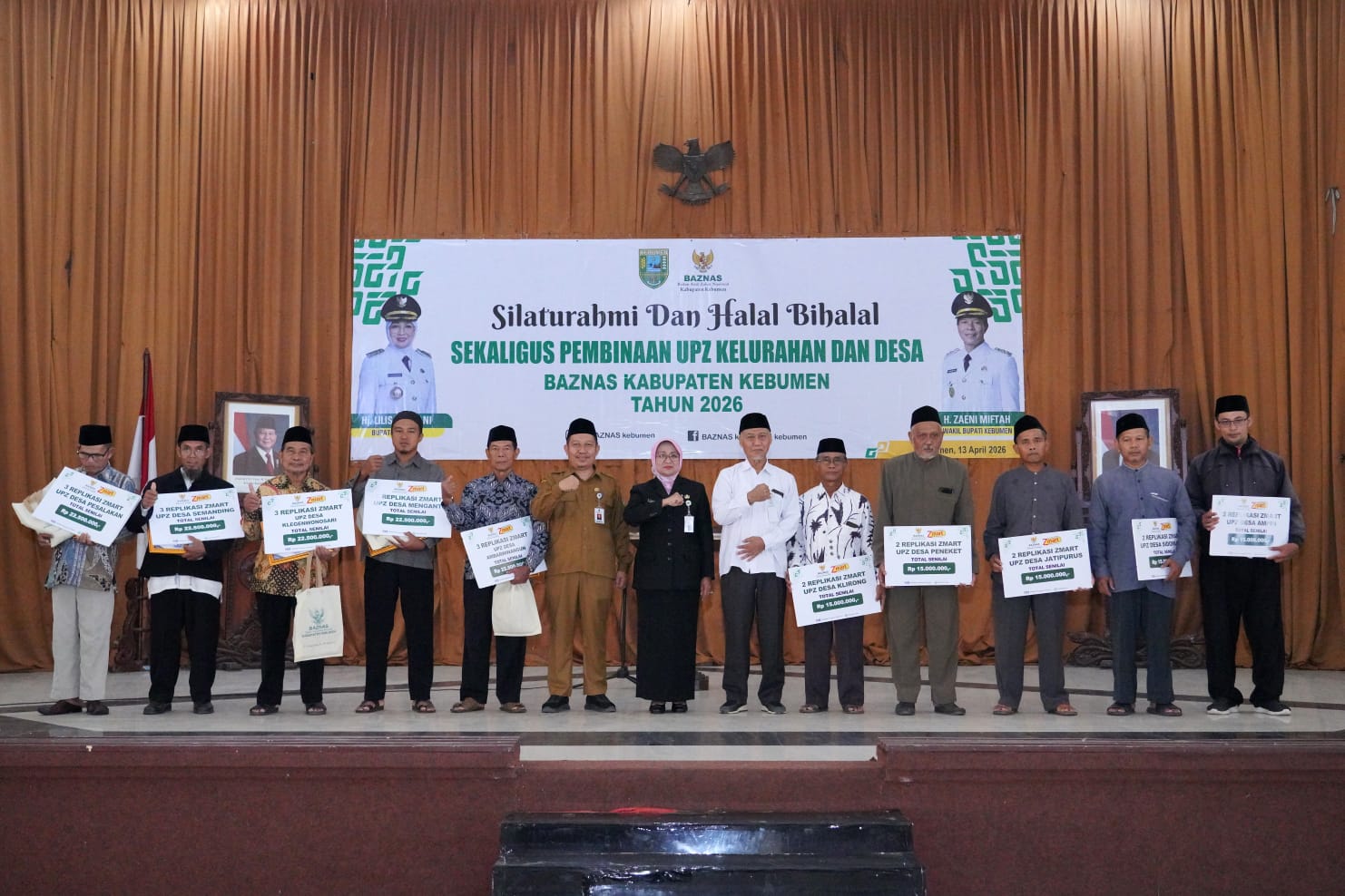 Lima UPZ Desa Kebumen Terbaik Terima Modal Usaha