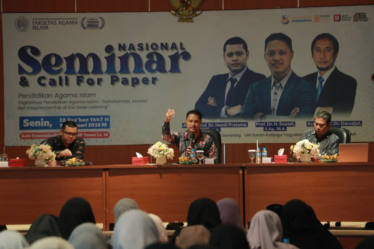 Seminar Nasional dan Call for Paper FAI UMP Angkat Digitalisasi Pendidikan Agama Islam di Era Deep Learning