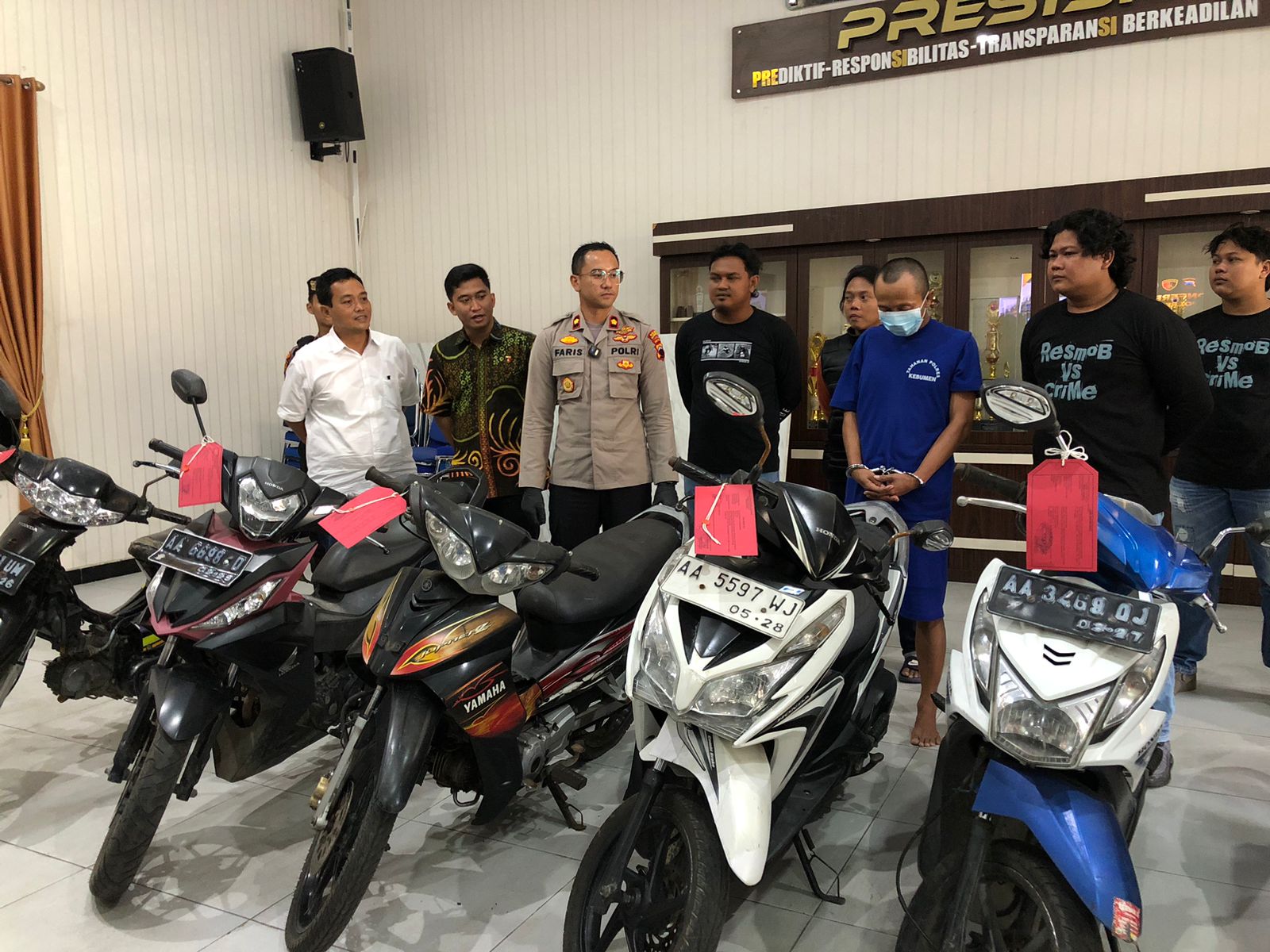 Tangkap Spesialis Curanmor, 6 Sepeda Motor Diamankan