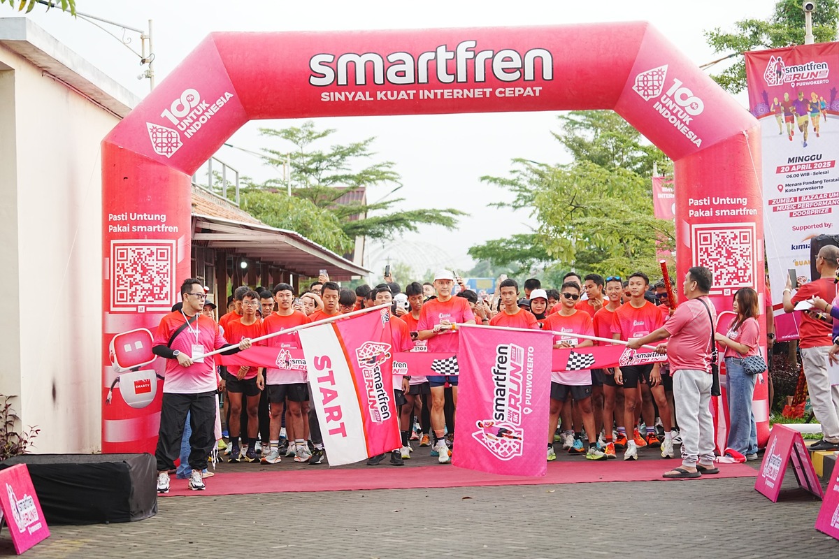 Smartfren Fun Run 2025 Kobarkan Semangat Sportivitas dan Hidup Sehat di Purwokerto