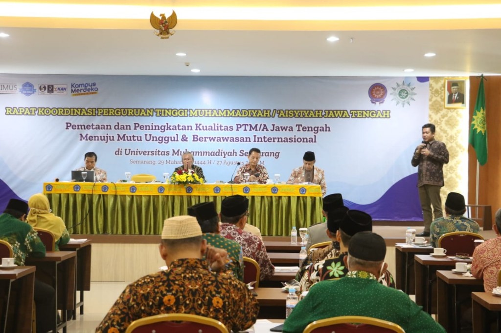 Rektor UMP Sampaikan Tata Nilai BAIK pada Rakor Kampus Muhammadiyah Se Jateng