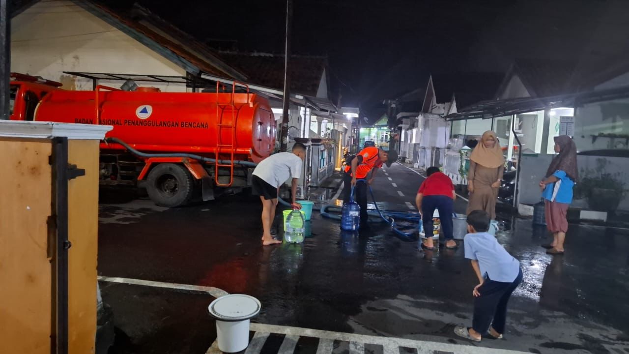 Gangguan Pipa Menghambat Lajur Air Bersih, BPBD Kabupaten Cilacap Datangkan Armada Bantuan