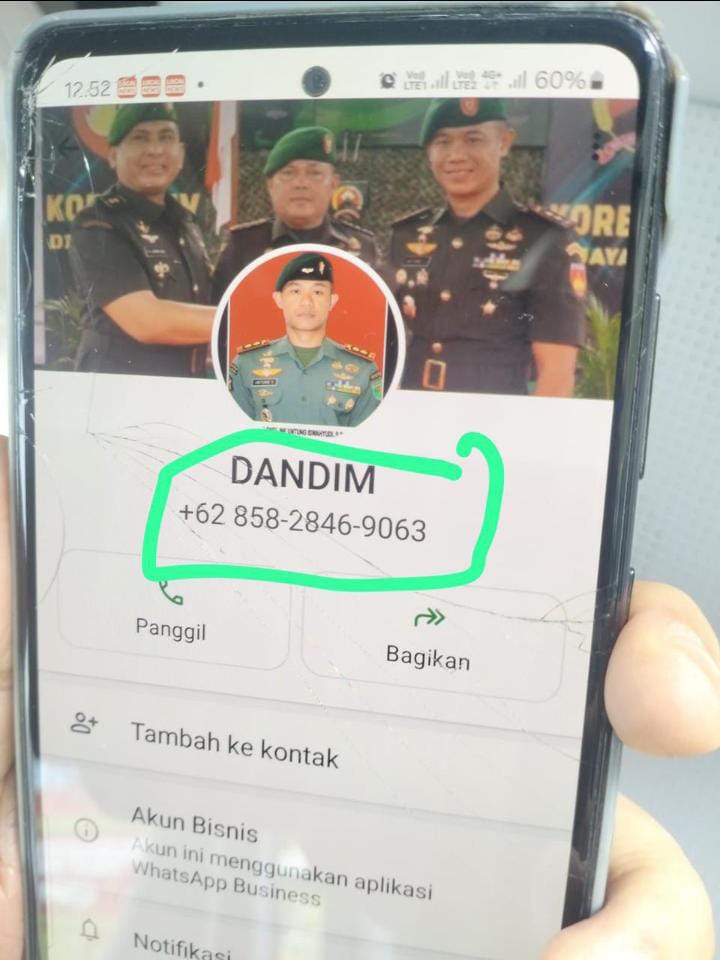 Baru Menjabat, Nama Dandim 0702/Purbalingga Dicatut untuk Penipuan