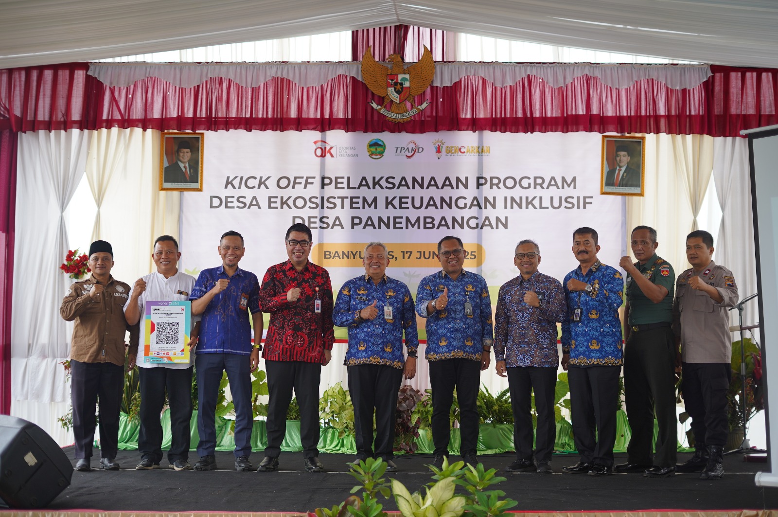 OJK Purwokerto dan TPKAD Banyumas Launching Kick Off Desa Ekosistem Keuangan Inklusif 