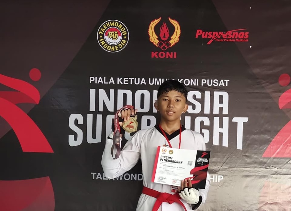 Raihaan Sabet Emas Kejurnas Taekwondo Open Tingkat Nasional Tahun 2025