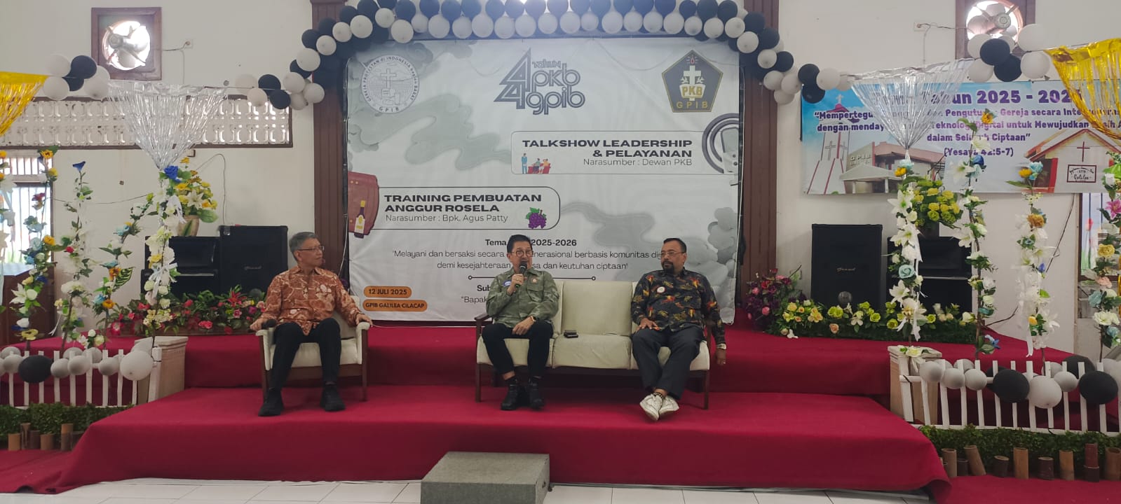 HUT PKB GPIB Dimeriahkan Talk Show Kepemimpinan Bersama Tony Wenas dan Max Hayer