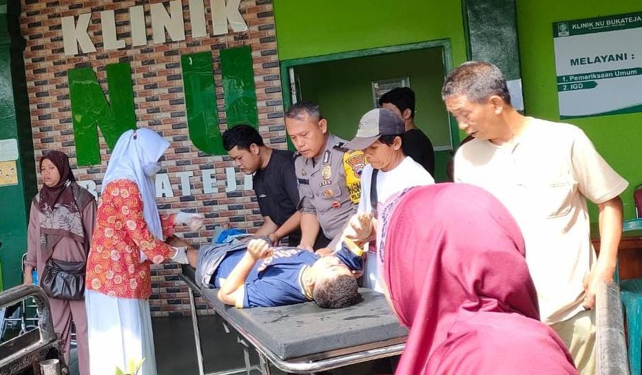 Pejalan Kaki Patah Kaki, Ditabrak Sepada Motor di Bukateja