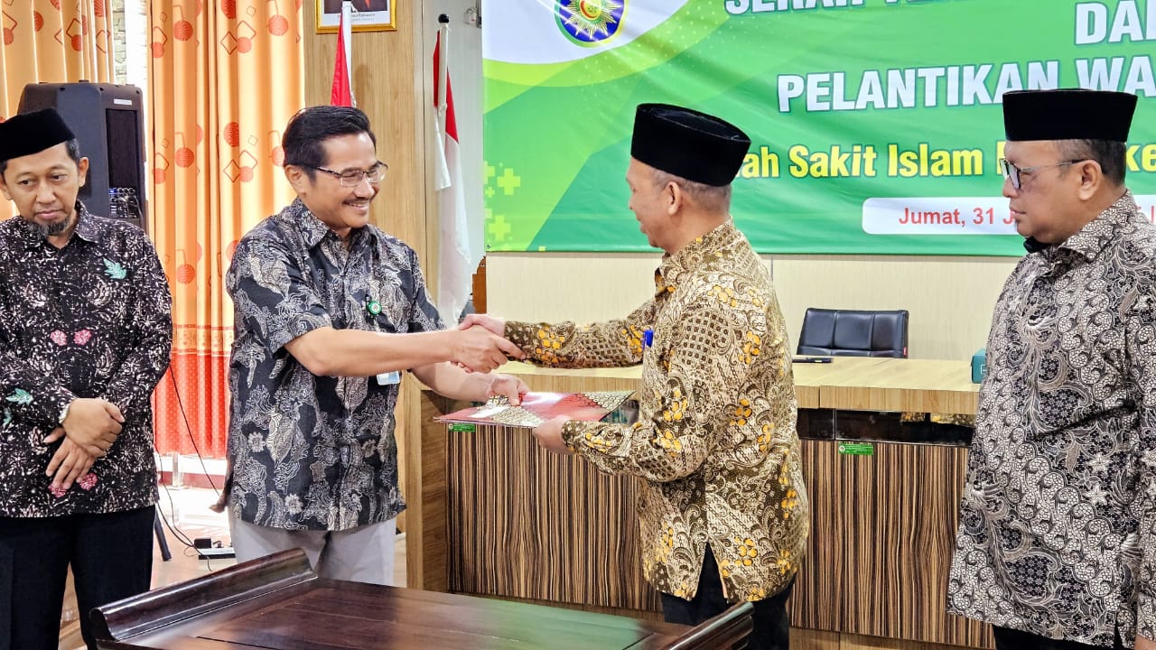 Pelantikan dan Serah Terima Jabatan Direktur dan Wakil Direktur RSI Purwokerto