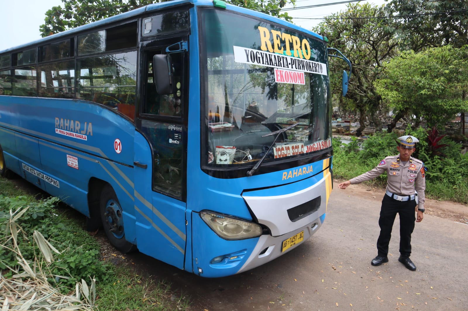 Bus Viral di Sumpiuh Diamankan Satlantas Polresta Banyumas, Ini Pasal Pelanggarannya 