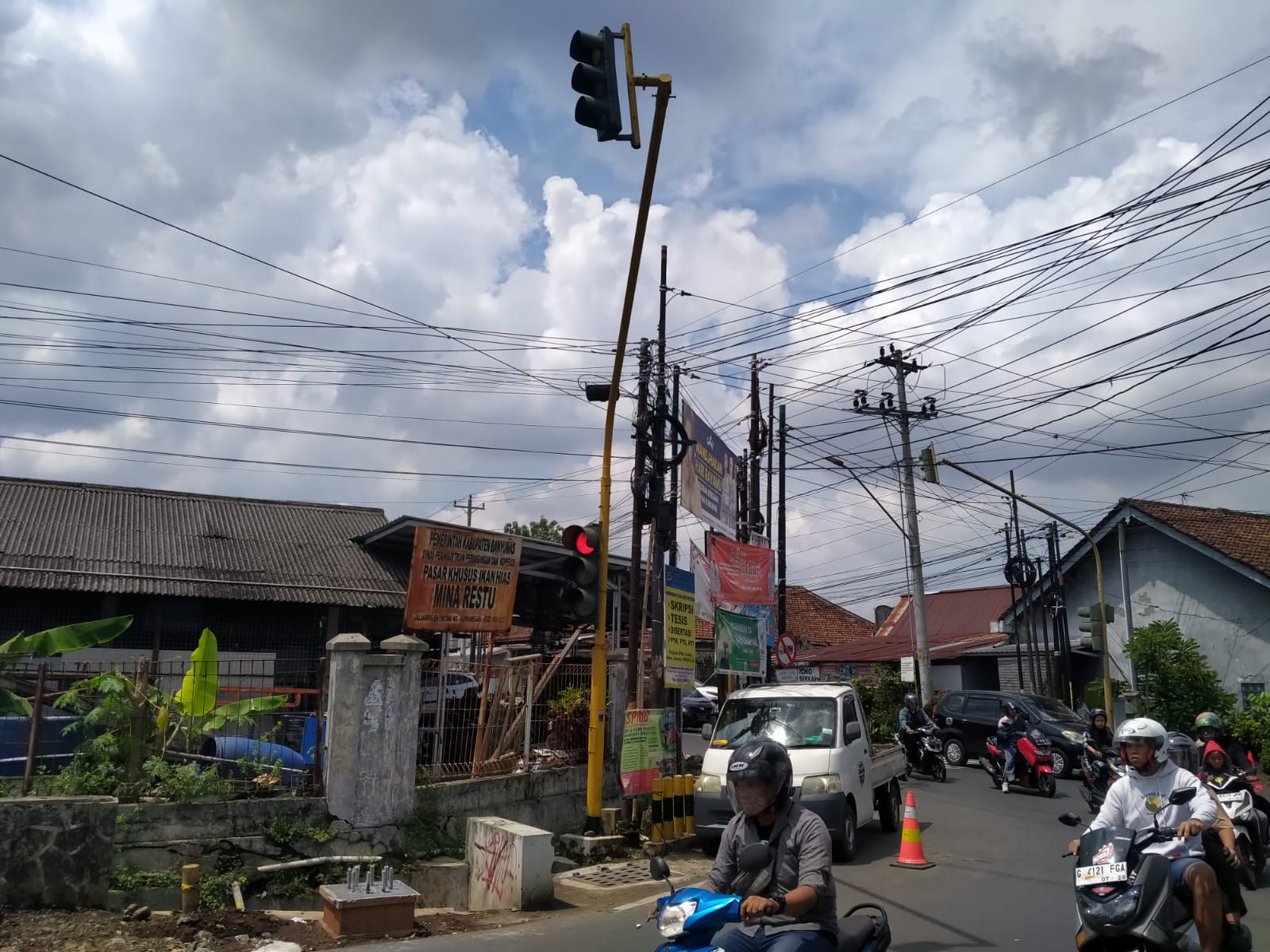 ATCS Simpang Karangjambu Mulai Dipasang