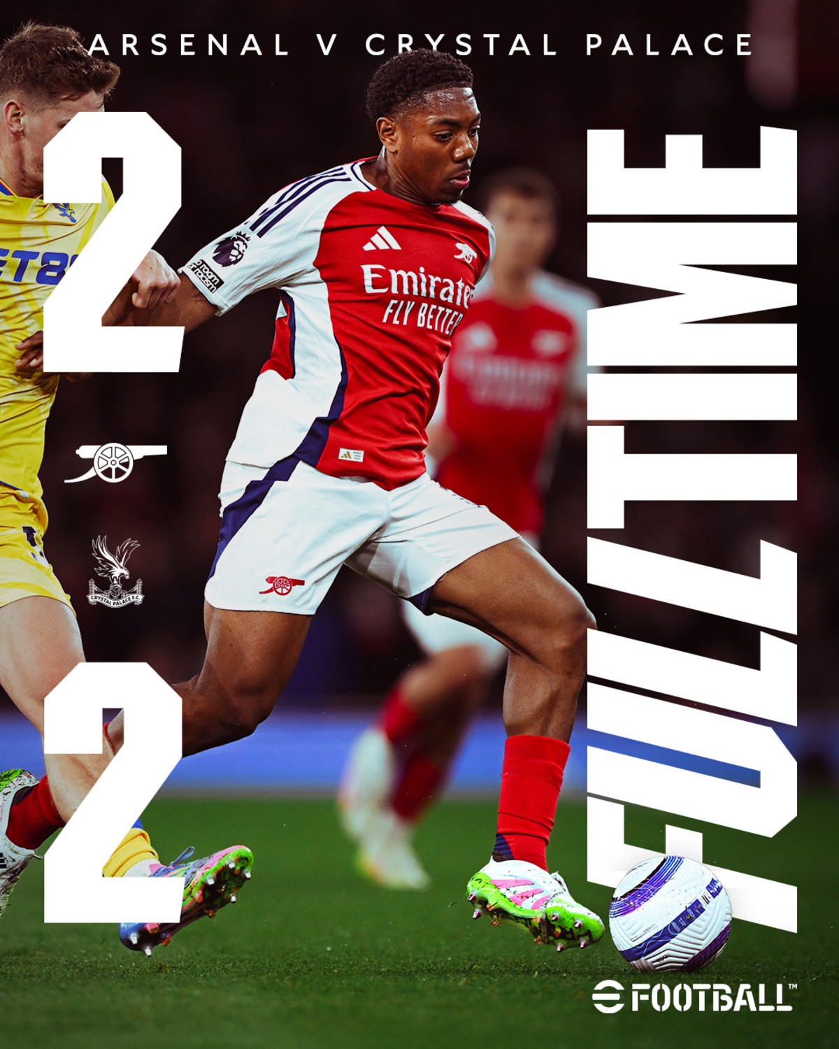 Arsenal 2-2 Crystal Palace: Hasil Imbang yang Menunda Selebrasi Liverpool