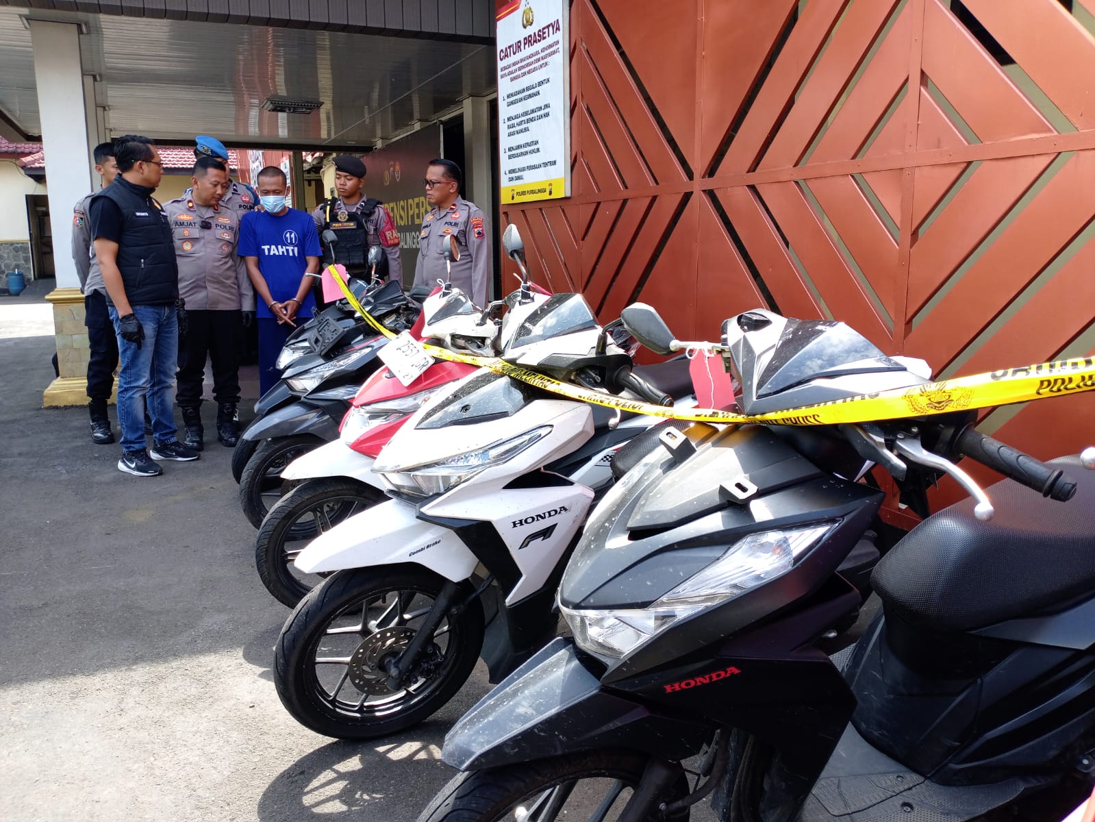 Polisi Amankan Dua Tersangka Curanmor, Beroperasi di Tujuh Lokasi di Purbalingga