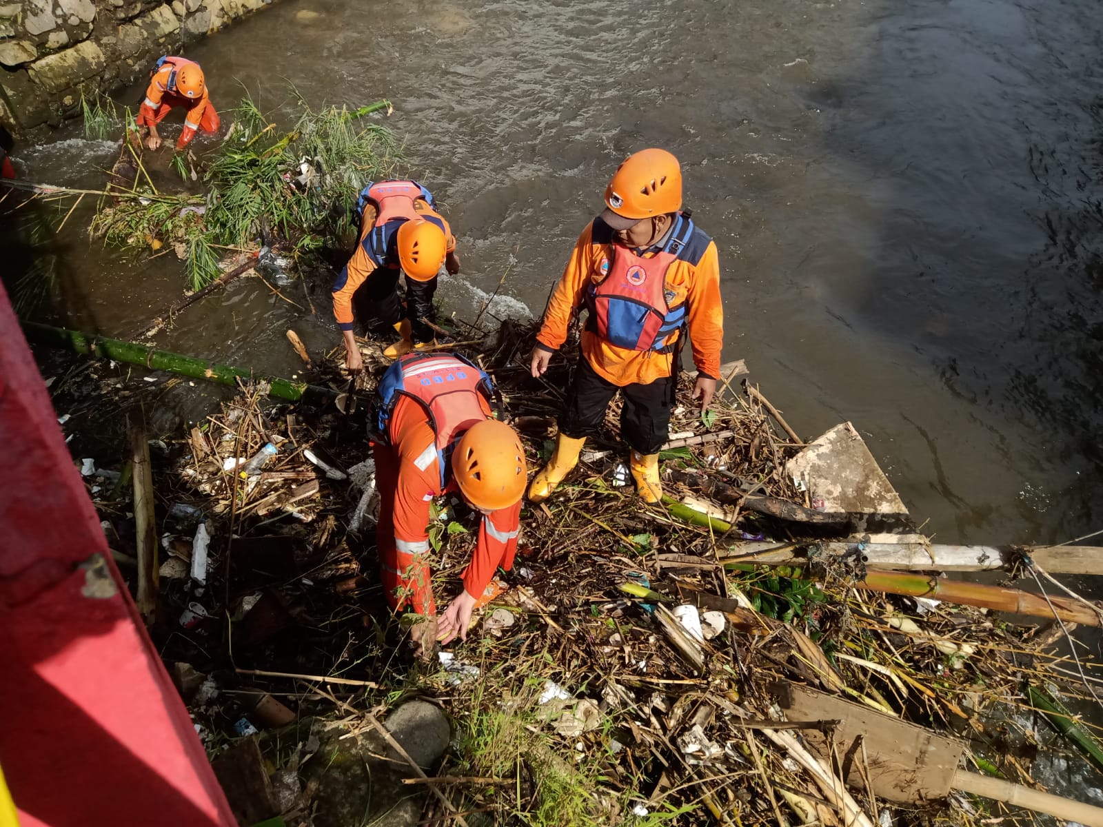 Paska Banjir Sungai Kranji Purwokerto, BPBD Bersih-bersih Sungai