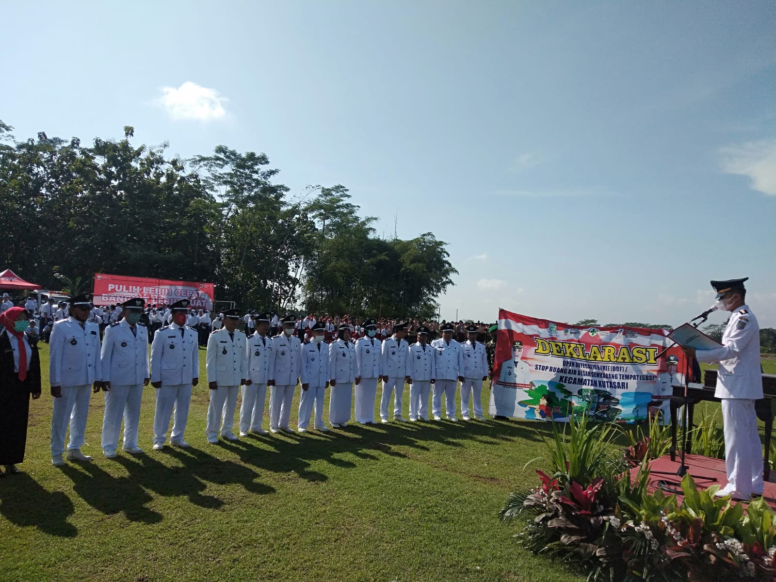 Upacara Pitulasan Kecamatan Kutasari Berlangsung Semarak