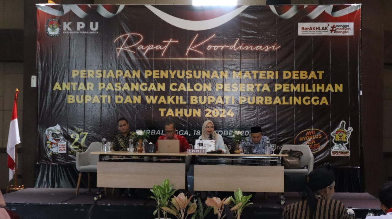 KPU Purbalingga Kebut Persiapan Debat Paslon, Bakal Digelar 2 November 2024