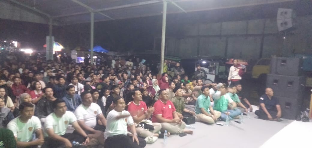 Nobar Timnas vs Arab Saudi Bersama Fahmi-Dimas Berlangsung Semarak