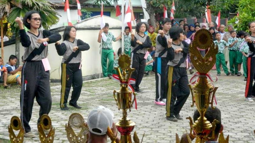 Seru, Lomba Senam Kreatif Desa Munjul Kutasari