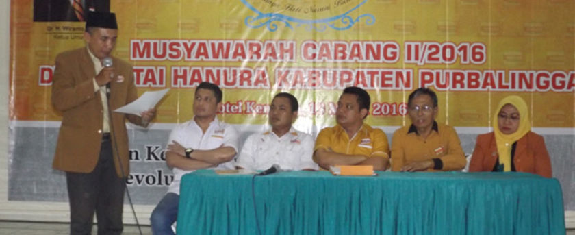 Haryanto Kembali Jabat Ketua DPC Hanura Purbalingga