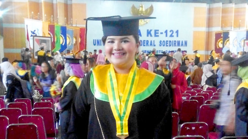 Jelita Numa Nadiya, Lulusan Termuda Wisuda Ke-121 Unsoed