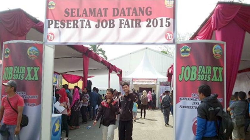 Job Fair di Dinsosnakertrans Banyumas Digelar Hingga Sabtu Mendatang