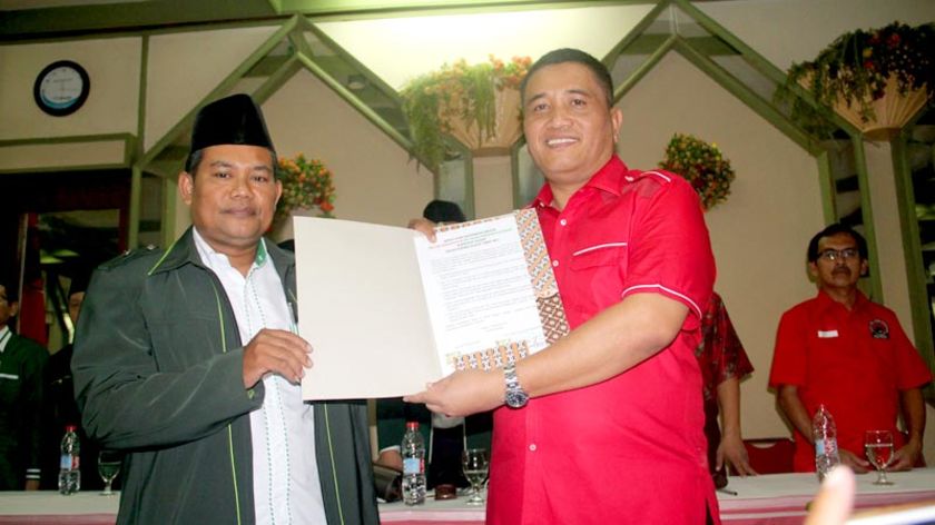 Jelang Pilkada Cilacap, PDIP dan PKB Deklarasikan Koalisi