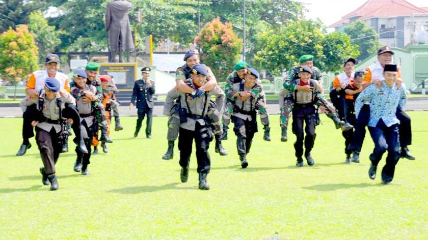 Meriahnya HUT TNI ke-71 di Kodim Banyumas