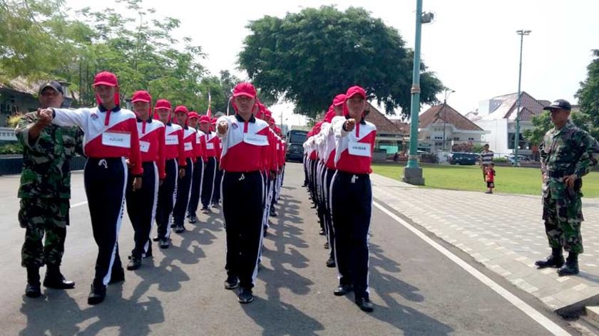 Pasukan Tunas Muda Banyumas Berlatih Intensif