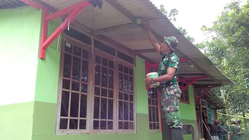 Rumah  Mulyadi, Korban Bencana Alam Angin Kencang Siap Diserahterimakan