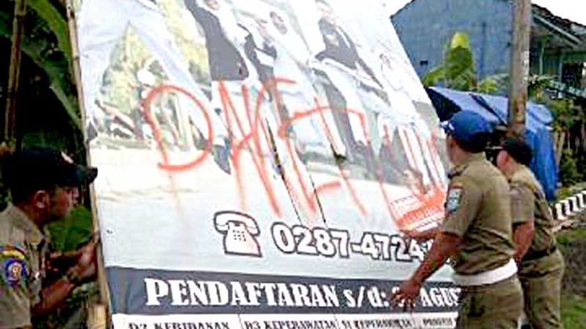 Satpol PP Purbalingga Gencarkan Razia Reklame