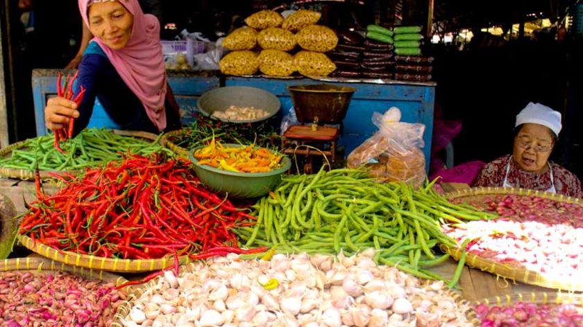 Stok Minim, Harga Cabai Di Pasar Segamas Purbalingga Melonjak