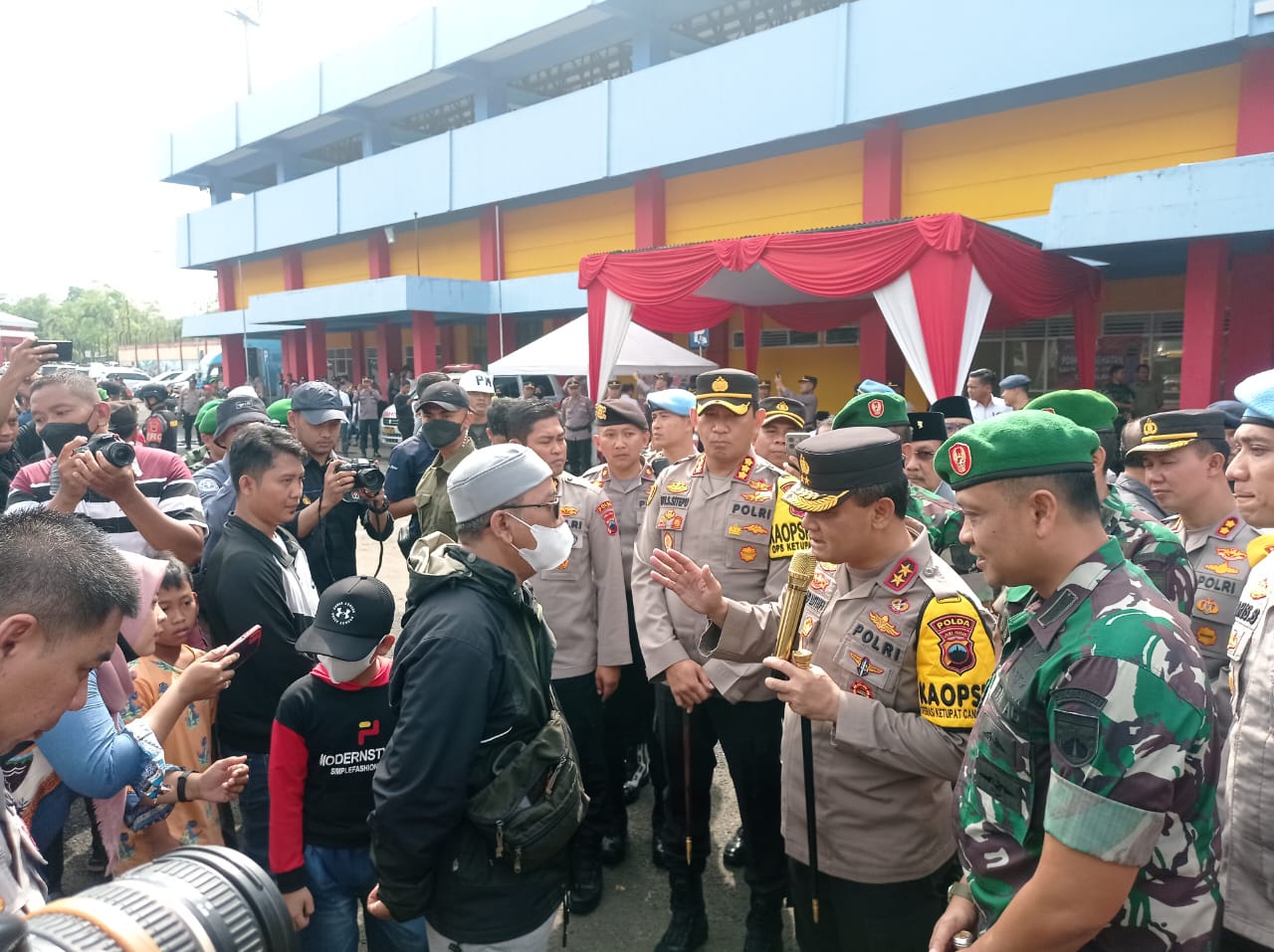 Kapolda Jateng Lepas 500 Peserta Angkutan Balik Gratis TNI Polri di GOR Satria Purwokerto