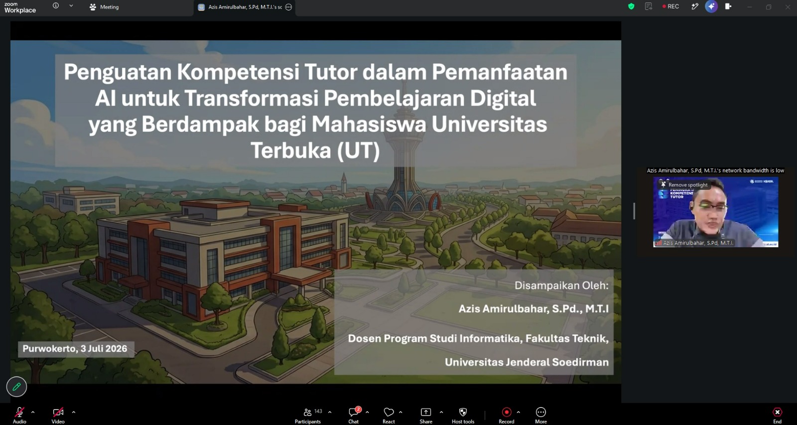 Tutor UT Purwokerto Didorong Manfaatkan AI secara Bijak dalam Pembelajaran