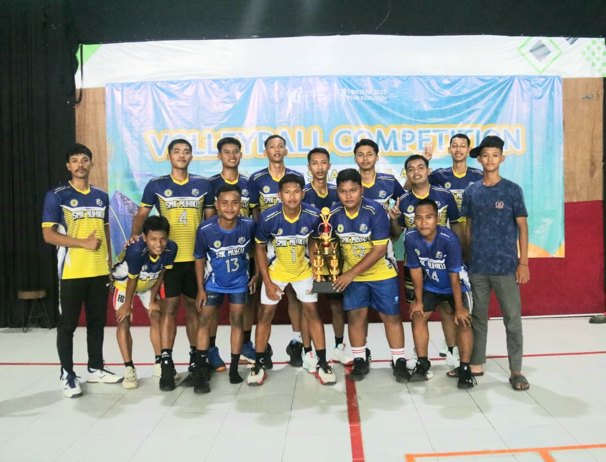 Tim Voli SMK Muhiku Sabet Juara 1