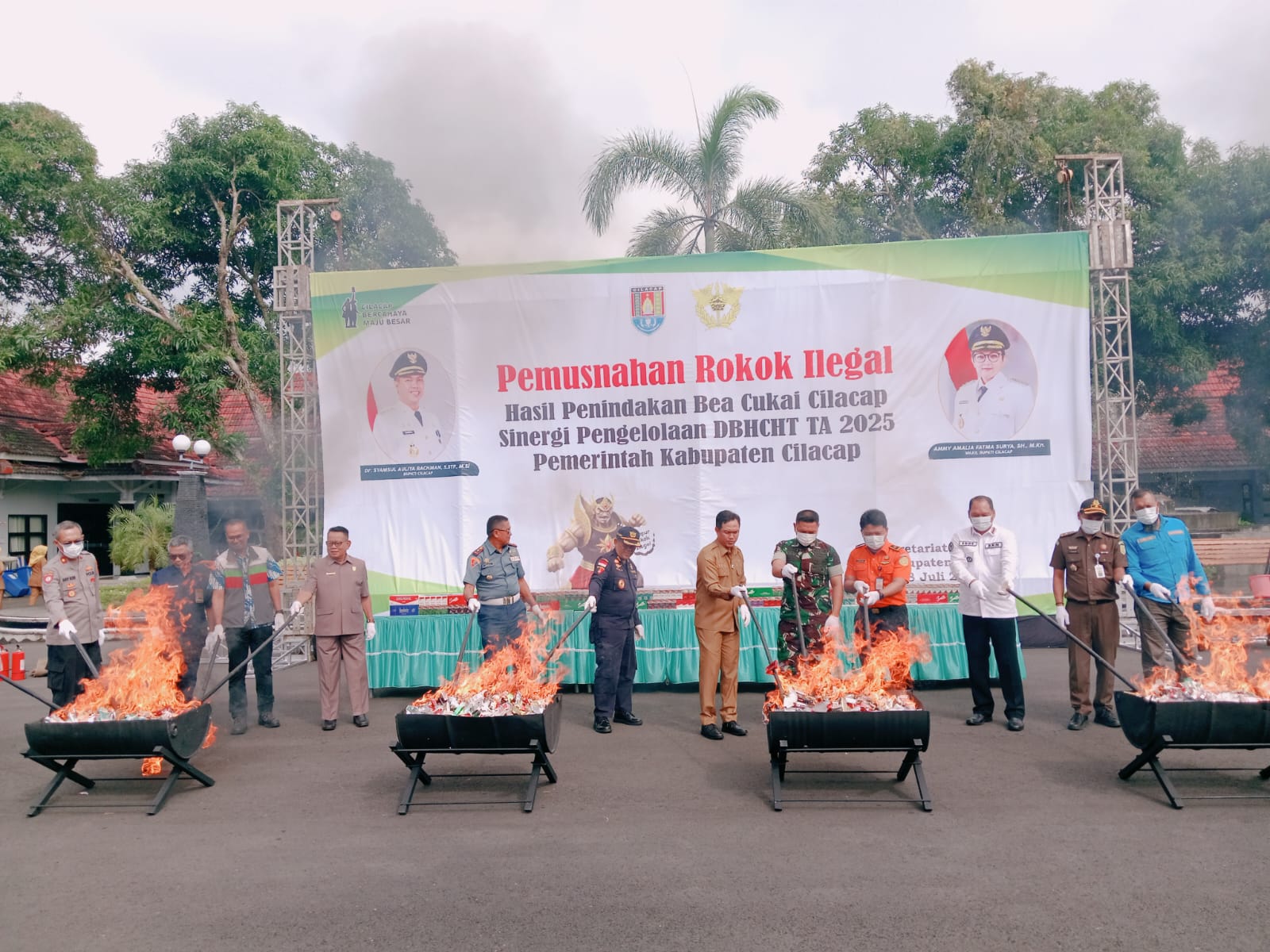 2,5 Ton Rokok Ilegal Dimusnahkan, Potensi Kerugian Negara Capai Rp 426 Juta