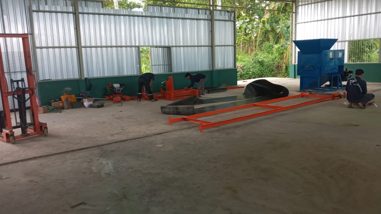 Operasional TPS3R Pangebatan Tunggu Setting Mesin