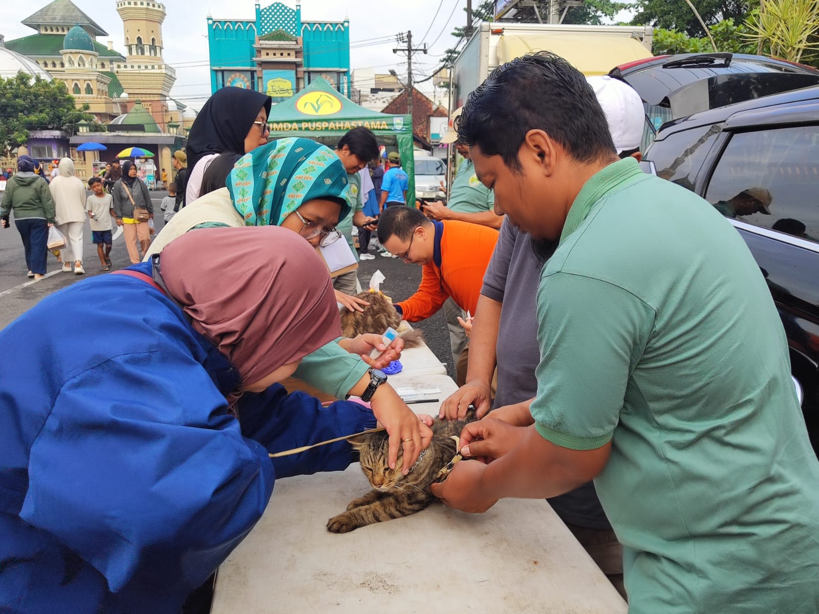 Cegah Penyakit Hewan Menular, Puskeswan Purbalingga Buka Layanan Pemeriksaan dan Vaksinasi di CFD