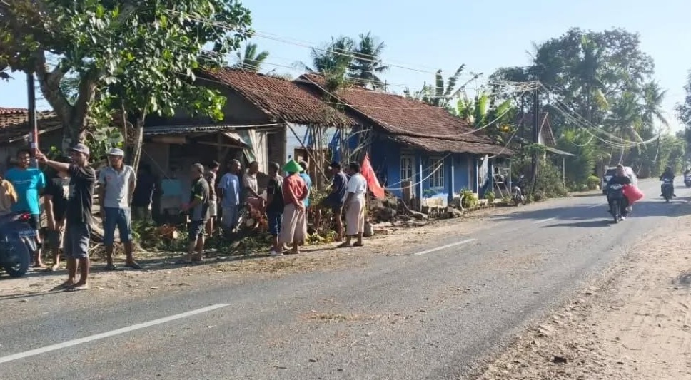 Angin Kencang, Pohon Timpa Rumah Warga Sruweng