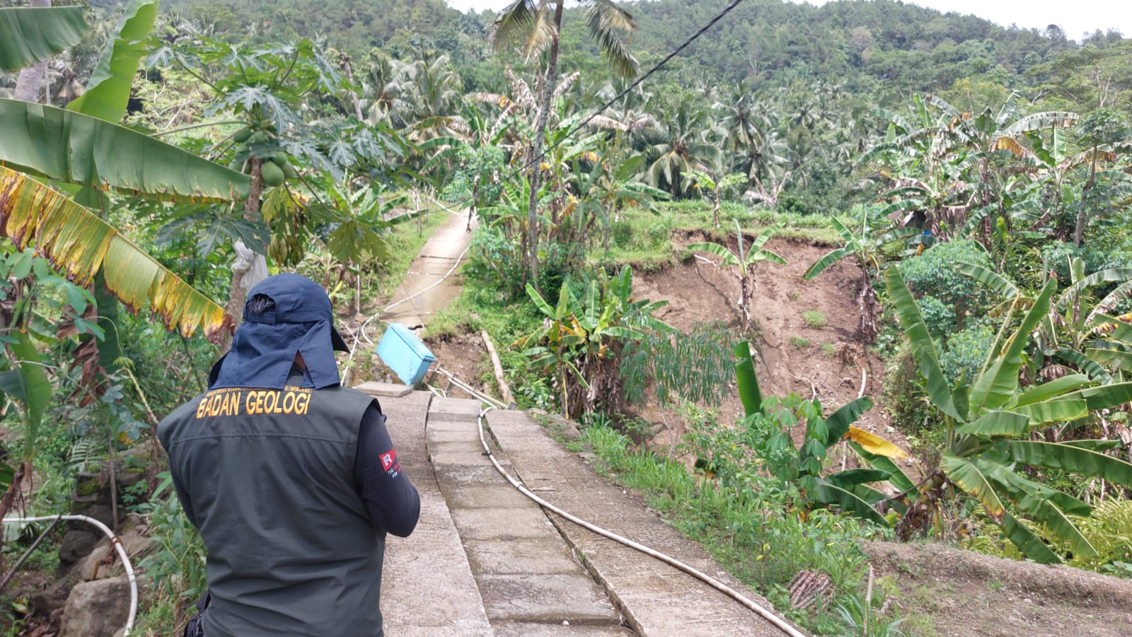 PVMBG: Pergerakan Tanah di Desa Sampang Tipe Rayapan 