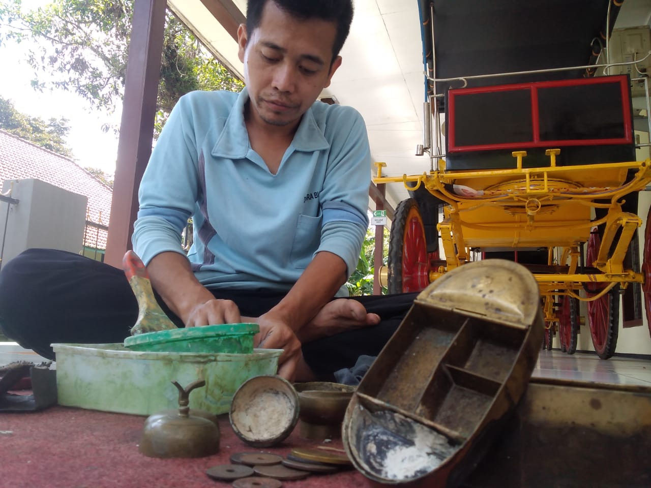 MPakinangan dengan Sisa Injet Ada di Museum Wayang Banyumas 