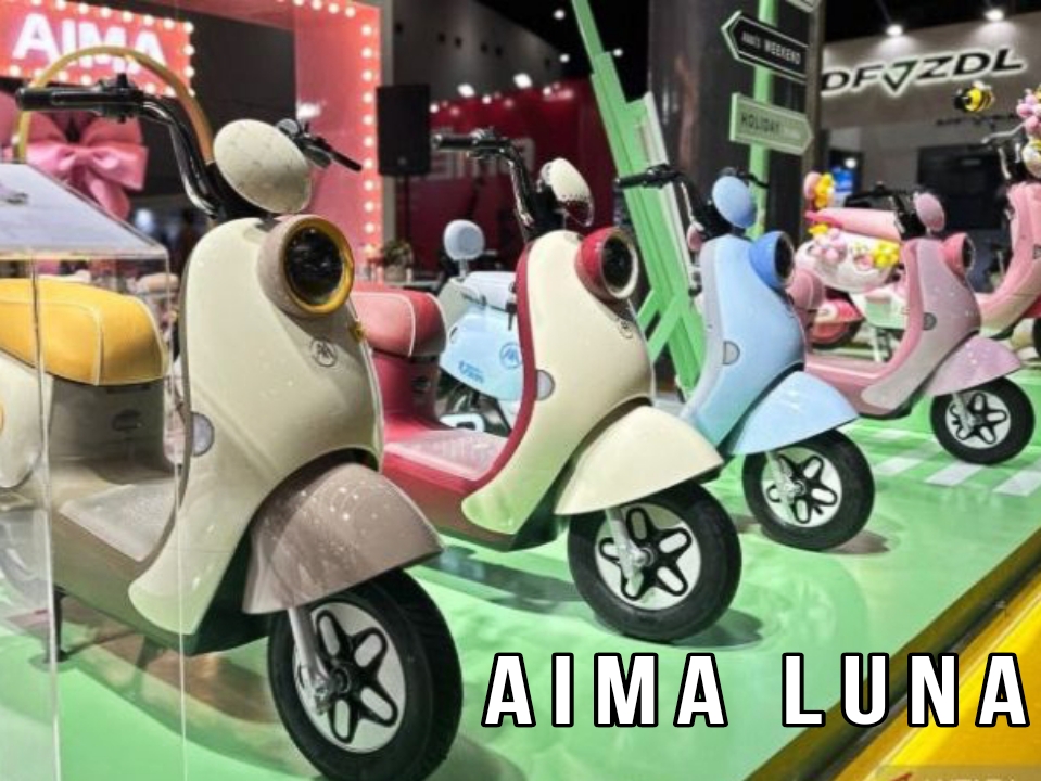 Mengintip Keunggulan Motor Listrik AIMA Luna, Desain Ramping nan Canggih!