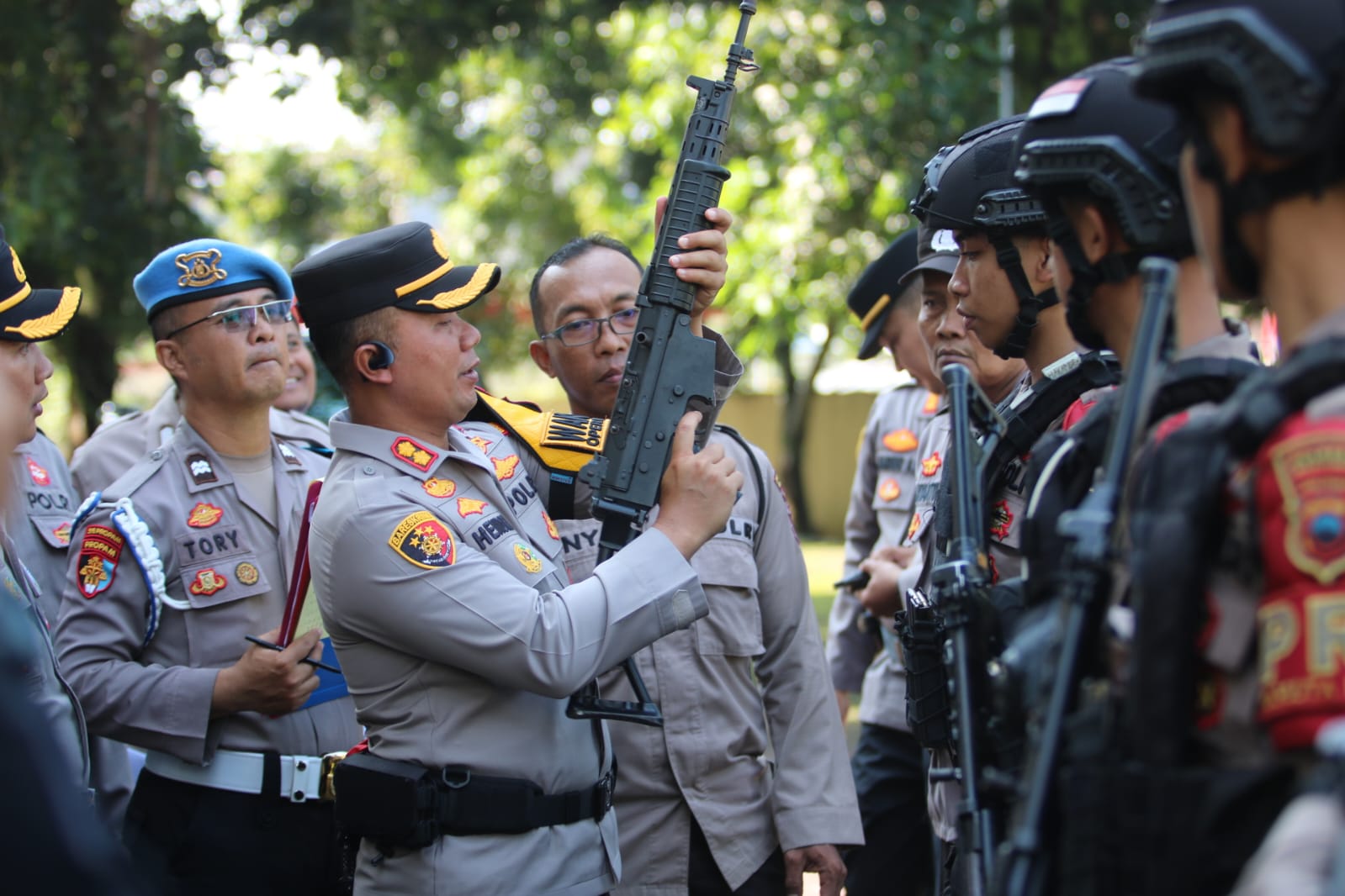 Polresta Banyumas Lakukan Pengecekan Senpi dan Amunisi, Hindari Penyalahgunaan