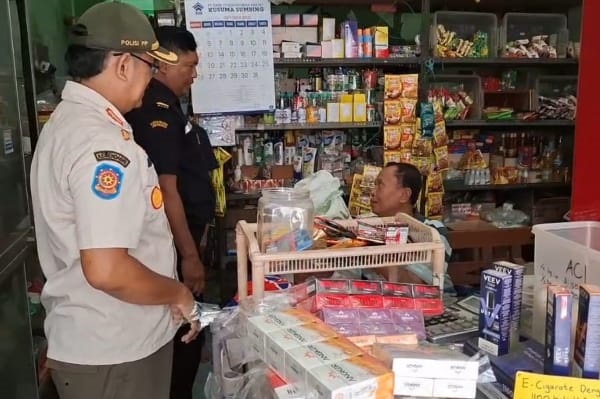 Tim Gabungan Sita Ribuan Batang Rokok Ilegal di Kebumen