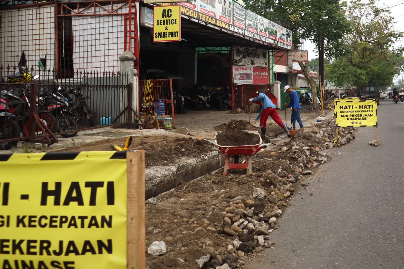 DPU Kebut Penanganan Drainase di Jalan S Parman Purwokerto