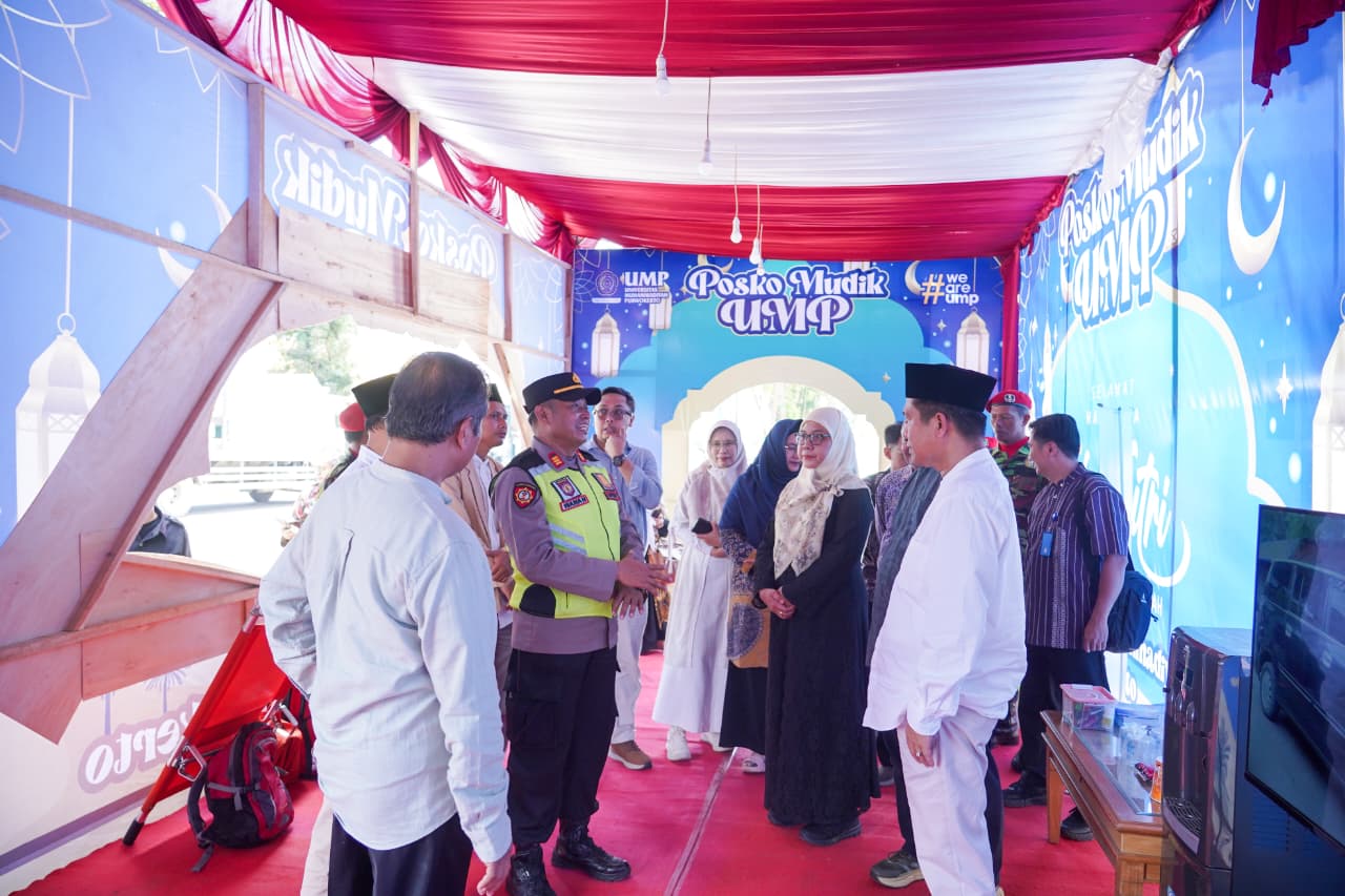 UMP Buka Posko Mudik 24 Jam di Masjid At-Tajdiid Purwokerto, Gandeng Polisi dan Pemuda Muhammadiyah